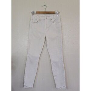 MOTHER The Looker Ankle Step Fray in Cream Puffs